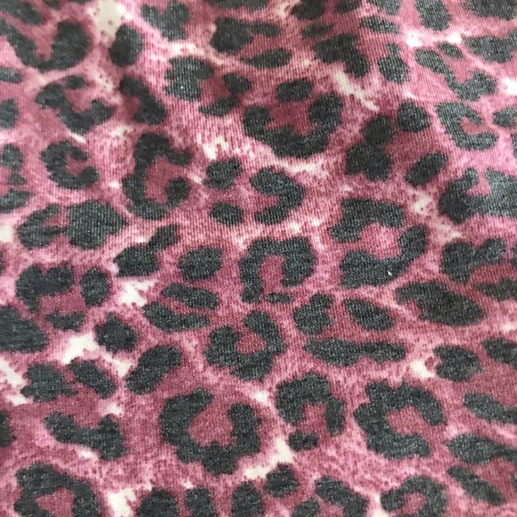 Zenana Maxi boho elegant French Terry Dress, S,M,L,XL, Cranberry Leopard - Picture 4 of 4